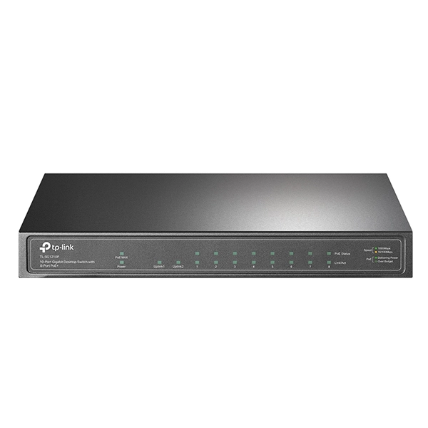 [TL-SG1210P] Switch TP-Link TL-SG1210P 10 ports Gigabit avec 8 ports PoE+