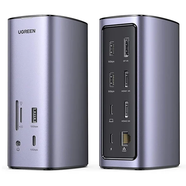 [90325] Hub USB-C Ugreen Revodok 12 en 1 Supporte Power Delivery 100W Recharge 90325