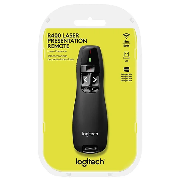 Logitech Wireless Presenter R400 - Télécommande de présentation