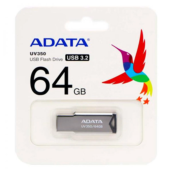Clé USB ADATA UV350 - 64 Go - USB 3.2 - Noir