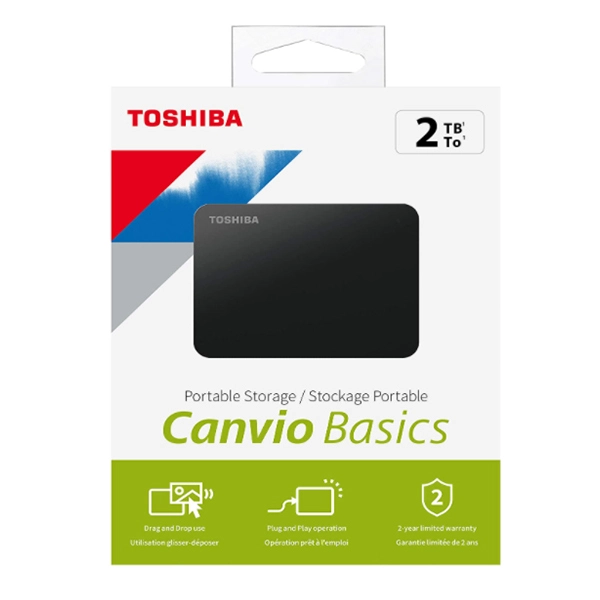 [HDTB420EK3AA] Disque dur externe Toshiba Canvio Basics 2 To