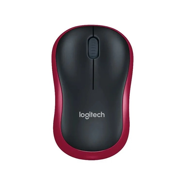 Souris Logitech M186 Ergonomique Sans Fil Optique USB 2.4GHz Rouge