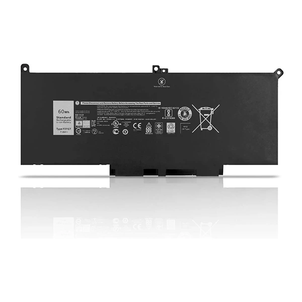 Batterie F3YGT pour Dell Latitude 12, 13 et 14 - Modèles 7000 Series (7280, 7290, 7380, 7390, 7480, 7490) - 60Wh