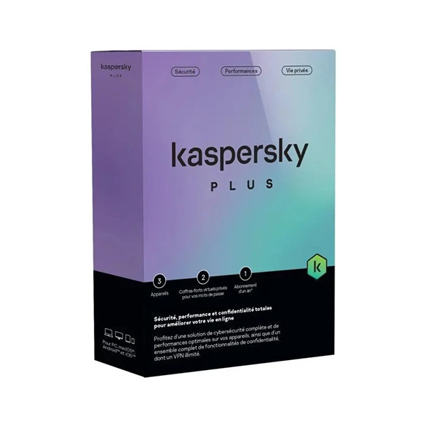 [KL10428BCFS-SLIMMAG] Kaspersky Plus (Internet Security) - 3 Postes / 1 an - KL10428BCFS-SLIMMAG