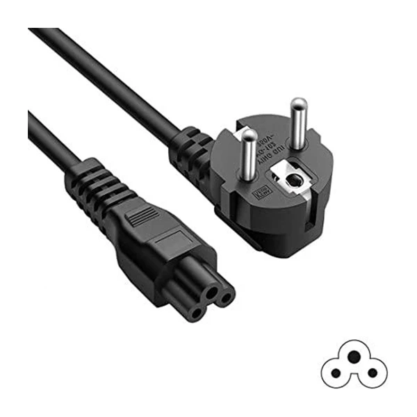 Câble d'alimentation 3 pins ORIGINAL Pour Chargeur PC Portable - Noir
