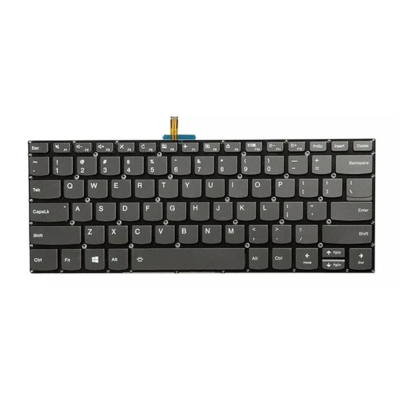 [PC4CB-US] Clavier pour IdeaPad Small Trend 7000 7000-14 120s-14IAP 320-14 320S-14IKB V330-14IKB 520-14IKB Touches grises - PC4CB-US