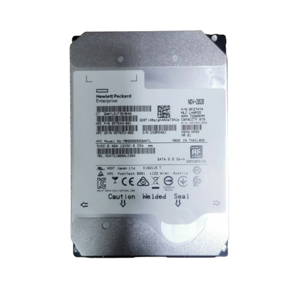 Disque dur HP 8TB 3.5-inch LFF SATA 6Gb/s 7.2K RPM - 861594-B21