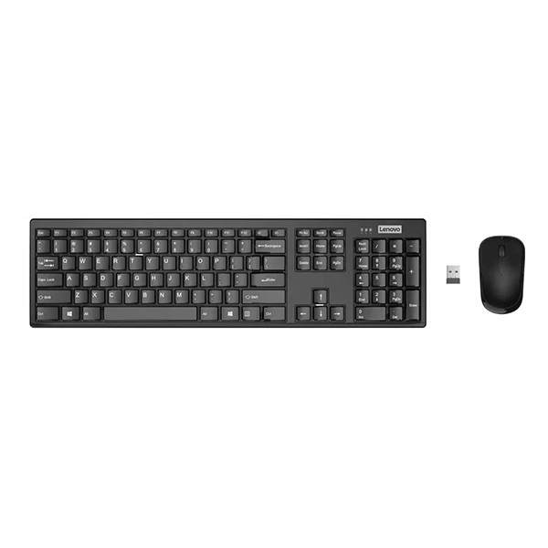Combiné Lenovo 100 Clavier et Souris sans fil - AZERTY Français - 4X31N94477