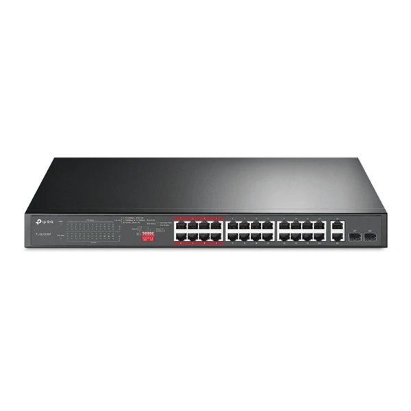[TL-SG1024D] Switch TP-LINK TL-SL1226P : 24 Ports 10/100 Mbps, 2 Ports Gigabit et 2 Slots SFP Combo - TL-SG1024D
