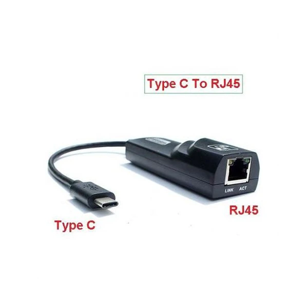 Adaptateur USB-C vers RJ45 Ethernet 1000 Mbps - Connexion Réseau Rapide et Portable