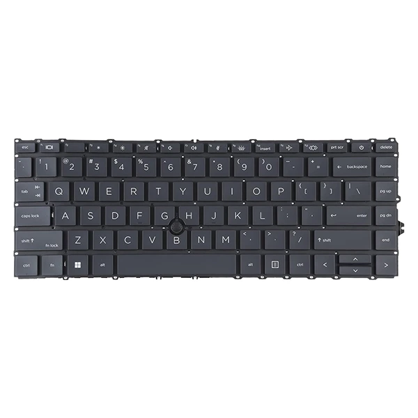 [HP-KB-US-840G7G8-BLTP] Clavier HP EliteBook 840/845/745 G7 G8 & 840 Aero G8 Rétroéclairé US avec TrackPoint -Noir Sans Cadre