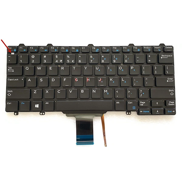 Clavier Dell Latitude E7250/E5250 d'Origine - Modèle NSK-LMABC, Rétroéclairé, US Standard, avec Touches Multimédia
