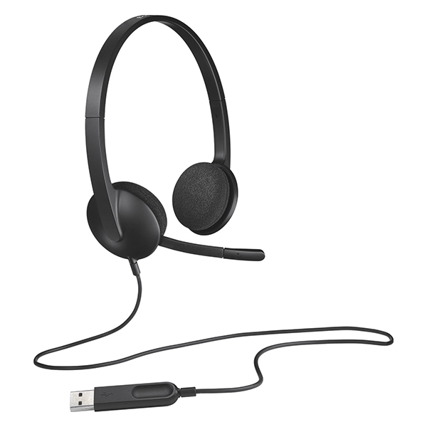 Casque Logitech H340 USB avec Micro Anti-Parasite et Son Stéréo Haute Définition - 981-000475