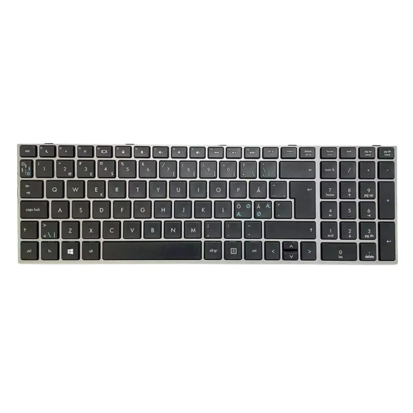 [701485-DH1] Clavier HP ProBook 4540s / 4545s d’origine QWERTY Nordique - Réf. 701485-DH1 avec pavé numérique