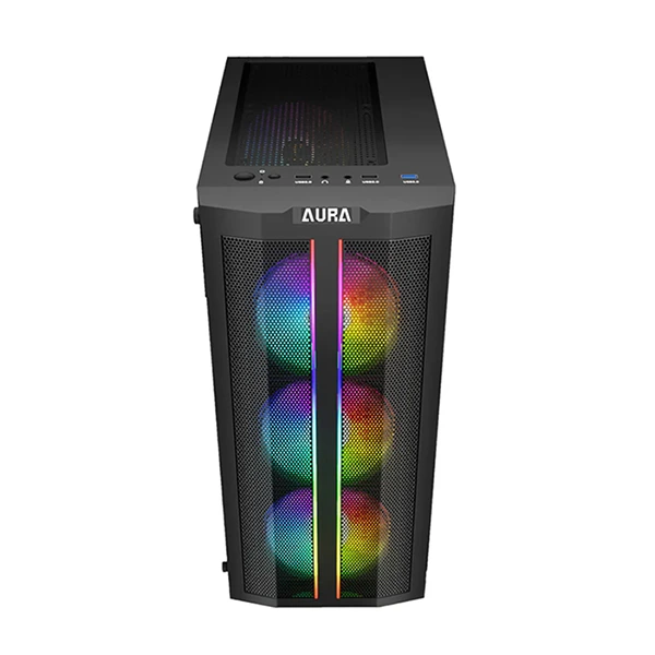 PC Bureau Pro - AMD Ryzen 3 3200G - 8 Go RAM – SSD 256 Go - Carte Mère B450 ATX - Vega 8 - Alim 500W