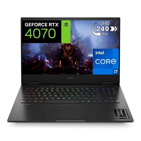HP OMEN 16-wf0001nl, Intel Core i7-13700HX, 16 Go RAM, SSD 1 To, NVIDIA GeForce RTX 4070 8 Go, 16,1" QHD 240Hz IPS , Windows 11 Famille, QWERTY