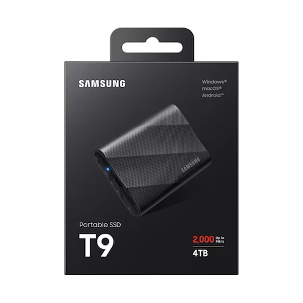 Samsung SSD Externe  T9 – 4 TB / 2000 Mo/s MU-PG4T0B / EU