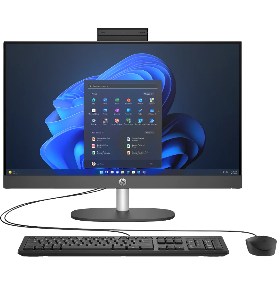 [D10FCET] HP ProOne 240 G10 Tout-en-un (D10FCET) – Intel Core Ultra 5 125U – 8 Go DDR5 – 512 Go SSD – 23,8" Full HD